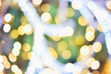 LED ışık bokeh ile Noel ağacı Noel ve yılbaşı bugünlük bulanıklık