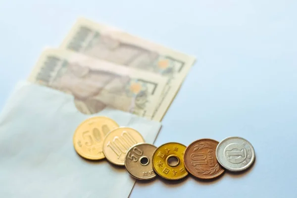 Japonsko bankovky & mince pro podnikání — Stock fotografie