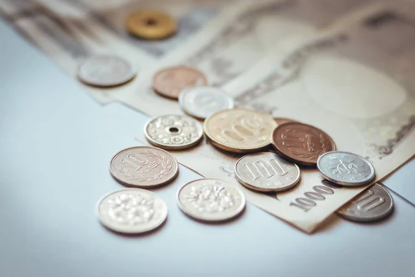 Japón Billetes y Monedas para Negocios — Foto de Stock