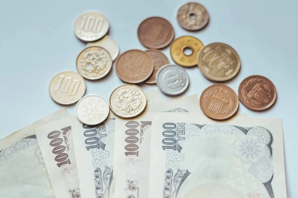 Japan bankbiljetten & munten voor het bedrijfsleven — Stockfoto
