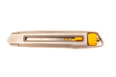 Bıçak apartmanının fotoğrafını izole et. Stok fotoğraf demiri montaj bıçağı.