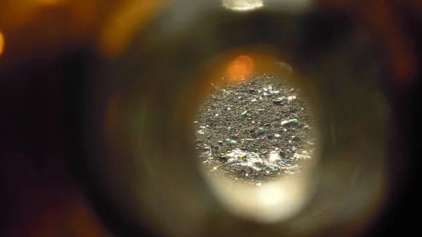 Bouteilles Bière Alcool Cassées Sur Trottoir Pollution Urbaine Par Verre — Photo