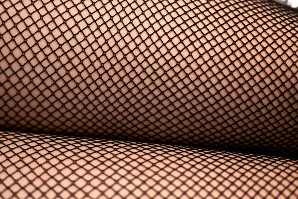 Belles Jambes Féminines Collants Maille Collants Maille Noire Mode Stock — Photo