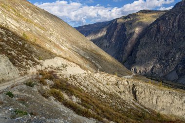 yol dağlar gökyüzü bulutlar geçmek 