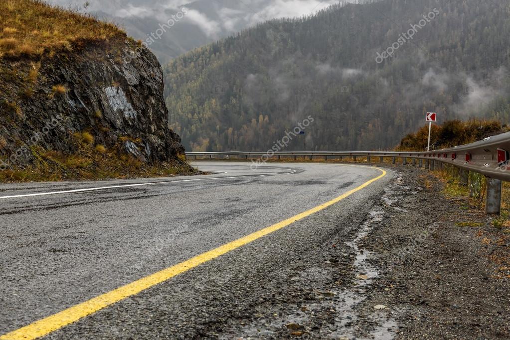Road Mountains Fog Hairpin Curve Stock Photo C Iri Sha 126253226
