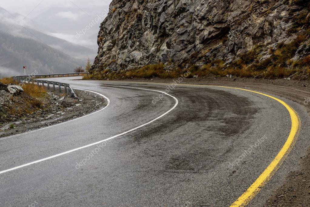 Road Mountains Fog Hairpin Curve Stock Photo C Iri Sha 126253246