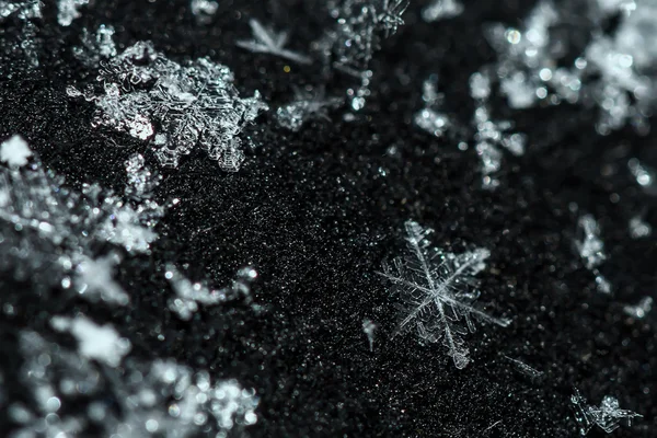 Snowflake pattern crystals snow — Stock fotografie