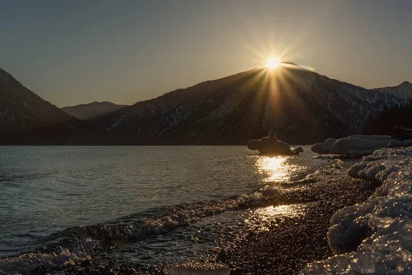 海山氷の太陽 — ストック写真