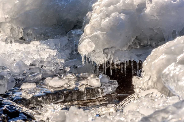 Μοτίβο νερό πάγο παγάκια — Φωτογραφία Αρχείου