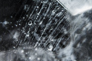 Donmuş cam ve kopyalama alanı ile soyut arkaplan