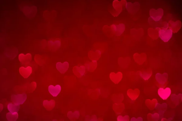 Kalpli kırmızı sevgililer günü arkaplanı Bokeh, aşk konsepti duvar kağıdı