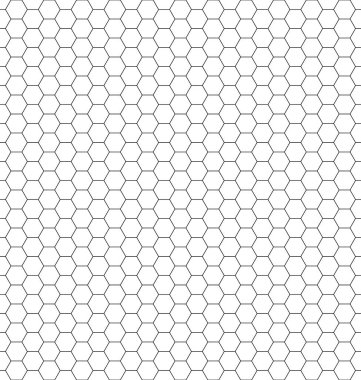 Altıgen hücre dokusuna sahip basit geometrik arkaplan, bal peteği ızgarası dikişsiz desen, bal altıgen hücreli vektör çizimi