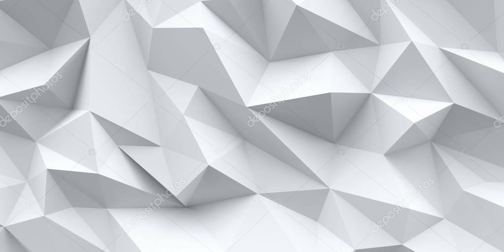 White background. Abstract triangle texture.