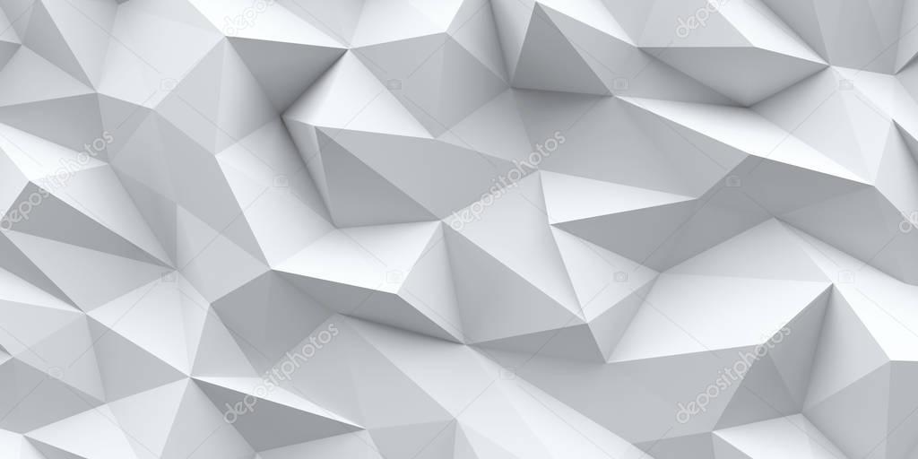 White background. Abstract triangle texture.