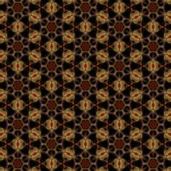 Trendy Senza Soluzione Continuità Floreale Pattern Sfondo Illustrazione Geometrica Strisce — Foto Stock