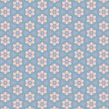 Dekoratif geometrik çiçek deseni. Kağıt, duvar kağıdı, kapak, tekstil, kumaş, dekorasyon, dekupaj, albüm ve diğer şeyler için arka plan.