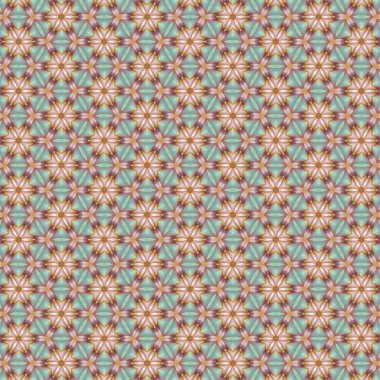 Geometrik kaleydoskop. Duvar kağıdı sancak kumaşı giysisi dijital baskı grafiği veya konsept tasarımı için renksiz desen.