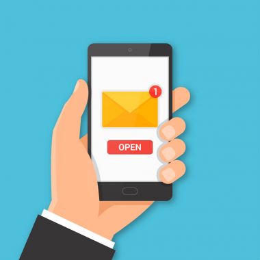 Yeni ileti konsepti ile Smartphone