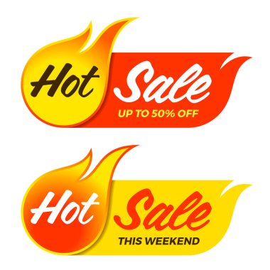Etiketler Etiketler afiş yanan sıcak satış vektör