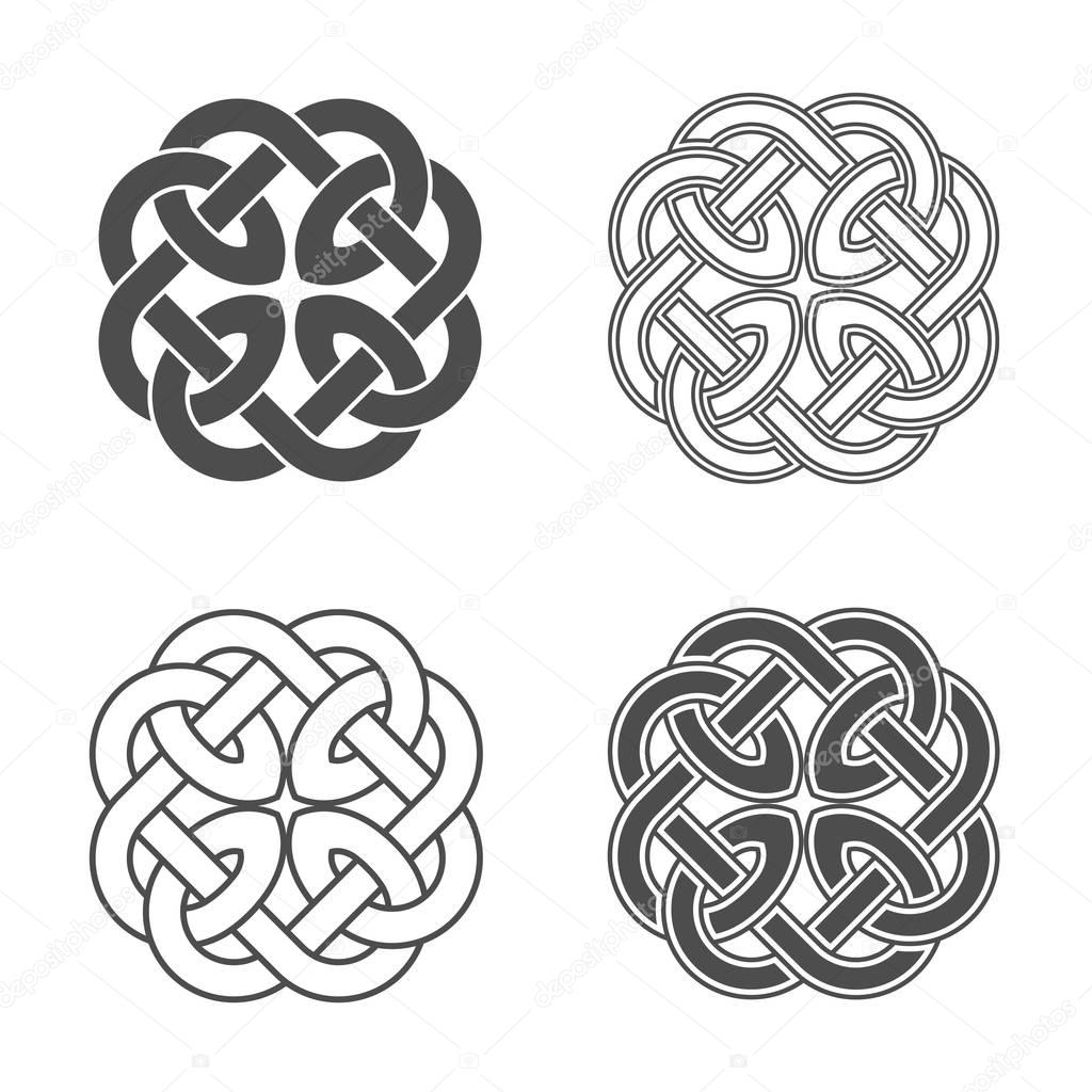 Vector celtic knot. Ethnic ornament. Geometric design.