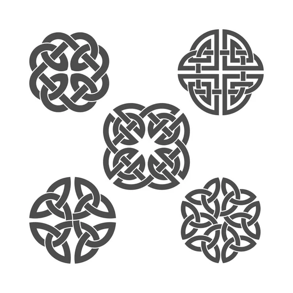 Nodo celtico vettoriale. Ornamento etnico . — Vettoriale Stock