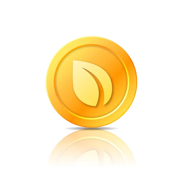 Peercoin szimbólum, ikon, jel, jelkép. Vektoros illusztráció. — Stock Vector