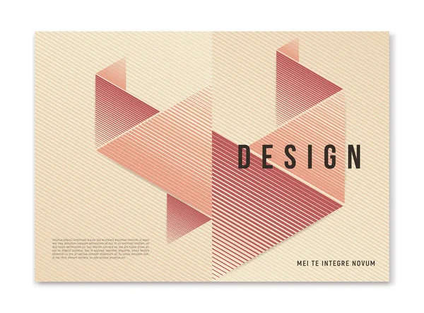 Современный абстрактный геометрический дизайн обложки формата a4 для брошюры maga — стоковый вектор