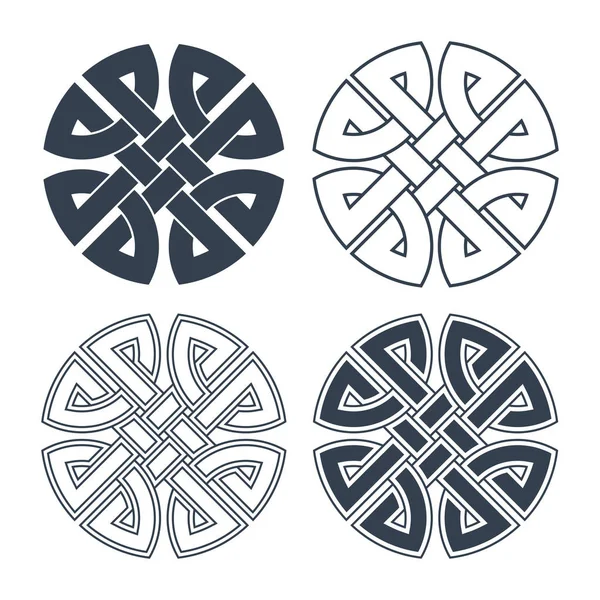 Vektör celtic knot. Etnik süsleme. Geometrik tasarım — Stok Vektör