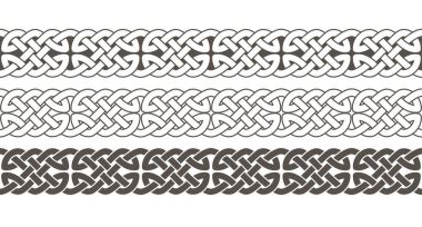 Celtic knot çerçeve kenarlığı süsleme örgülü.