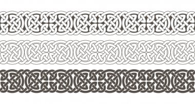 Celtic knot çerçeve kenarlığı süsleme örgülü.