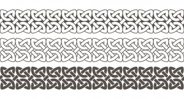 Celtic knot çerçeve kenarlığı süsleme örgülü.