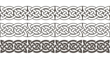 Celtic knot çerçeve kenarlığı süsleme örgülü.