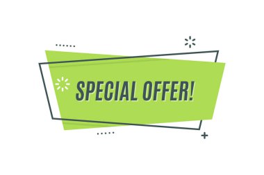 Düz doğrusal promosyon şerit afiş, kaydırma, fiyat etiket, etiket,