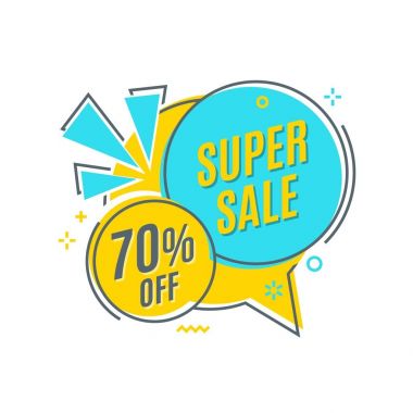 Düz doğrusal promosyon şerit afiş, kaydırma, fiyat etiketi, indirim