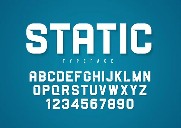 Statischer Vektor dekorativ fettes Schriftdesign, Alphabet, Schrift, t — Stockvektor