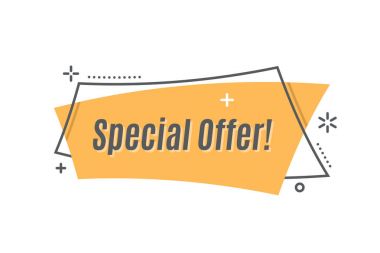 Düz doğrusal promosyon şerit afiş, kaydırma, fiyat etiket, etiket,