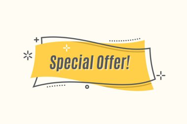 Düz doğrusal promosyon şerit afiş, kaydırma, fiyat etiket, etiket,