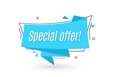 Düz doğrusal promosyon şerit afiş, kaydırma, fiyat etiket, etiket,