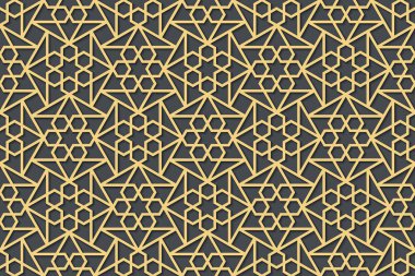 Otantik Arap styl seamless modeli ile Seamless Modeli