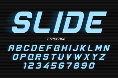 Vektör dekoratif yazı tipi tasarım, alfabe, yazı, tipografi, l