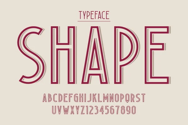 Tipografia vintage decorativa, fonte, tipografia, design de tipografia —  Vetores de Stock