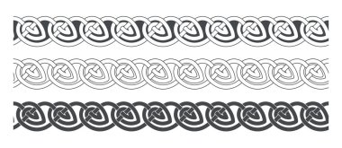 Celtic knot çerçeve kenarlığı süsleme örgülü.