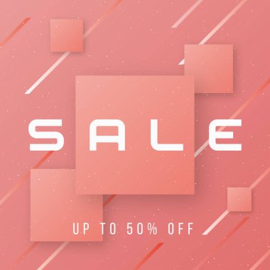 Vektör soyut şık satış banner tasarım, promosyon poster, di