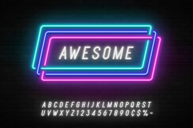 Neon ışığı doğrusal promosyon şerit afiş, fiyat etiketi, indirim