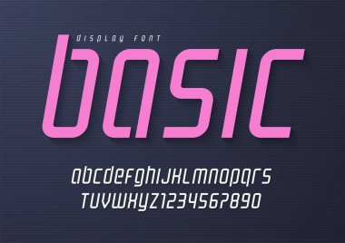 Temel ekran yazı tipi tasarımı, alfabe, yazı tipi, harfler ve sa