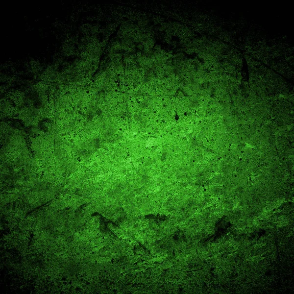 Green Dark Grunge Background Stucco — Stock Photo, Image
