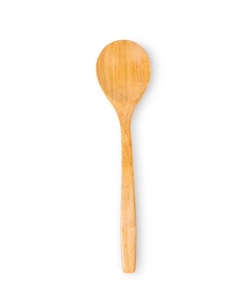 A wooden spoon isolated on white background — Stock Photo, Image