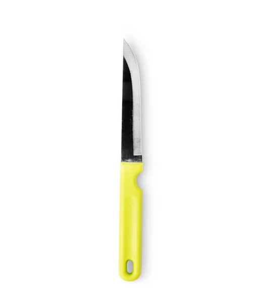 Μακρυά λεπίδα μαχαιριού για απομόνωση λευκό φόντο. — Φωτογραφία Αρχείου