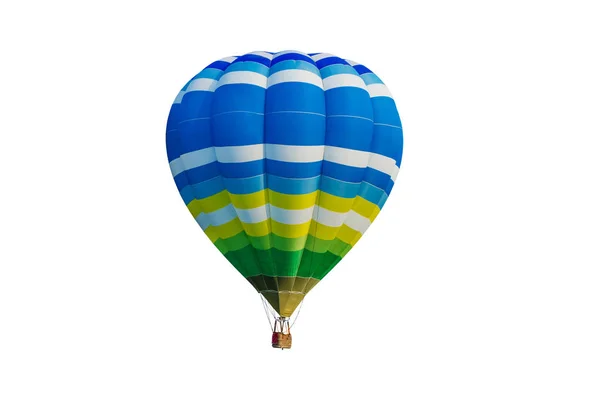 Balão de ar quente isolado no fundo branco — Fotografia de Stock