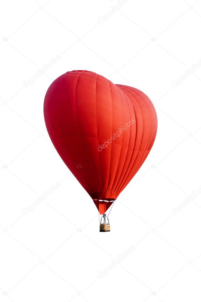 hot air balloon isolated on white background